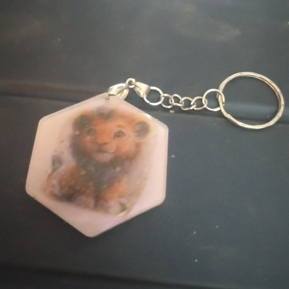 Handmade Lion Keychain